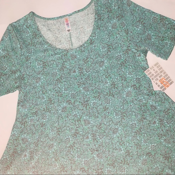 XS Lularoe Women’s Perfect T shirt blouse floral - Picture 1 of 6